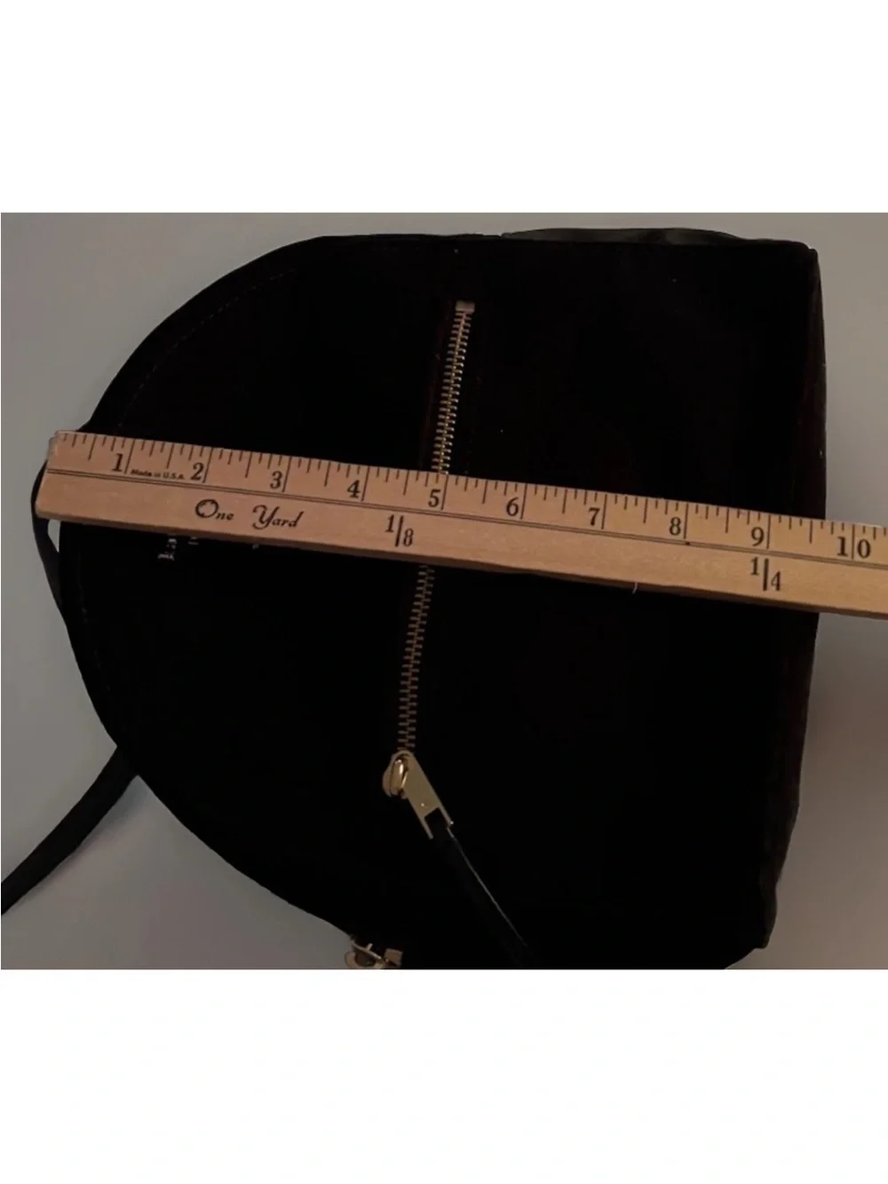 kate spade Black Velvet  Mini Backpack with Gold Zippers